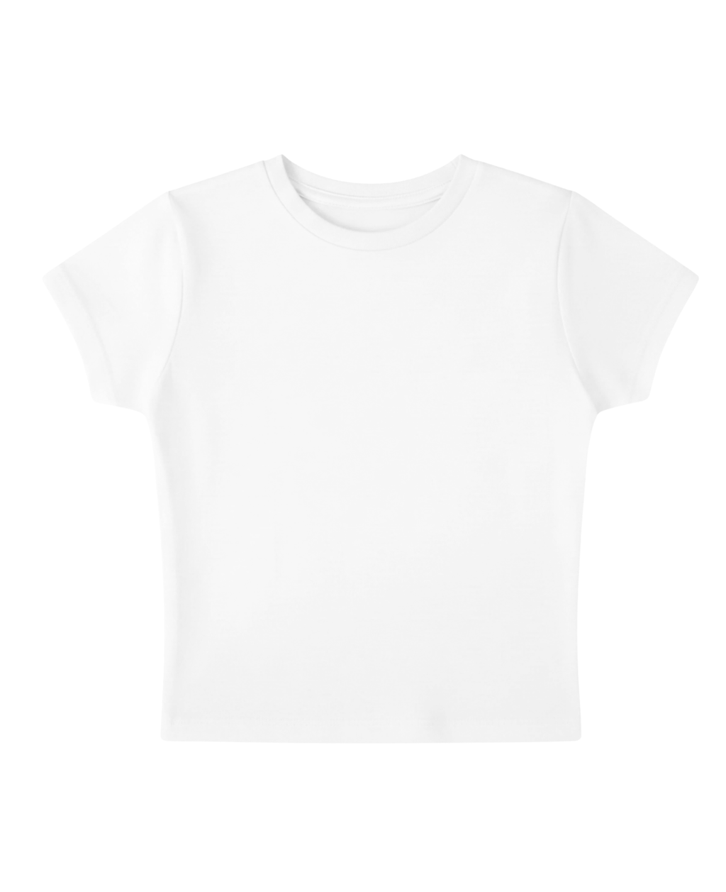 girls girls girls white baby tee