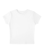 girls girls girls white baby tee