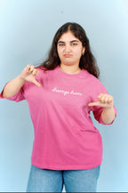 dump him pink oversized