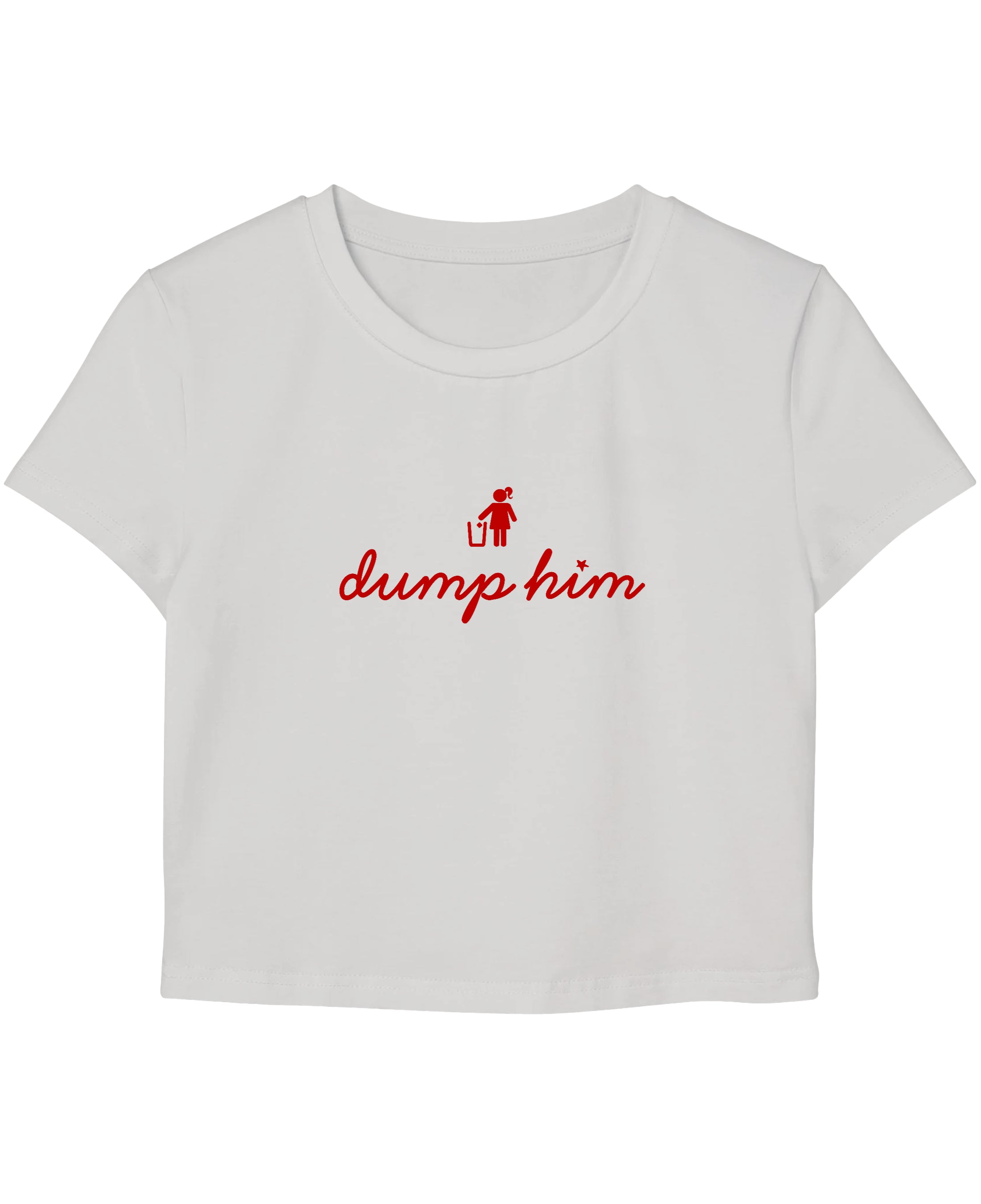 White Baby Tee Front Design