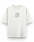Off White Oversized T-shirt Front Design