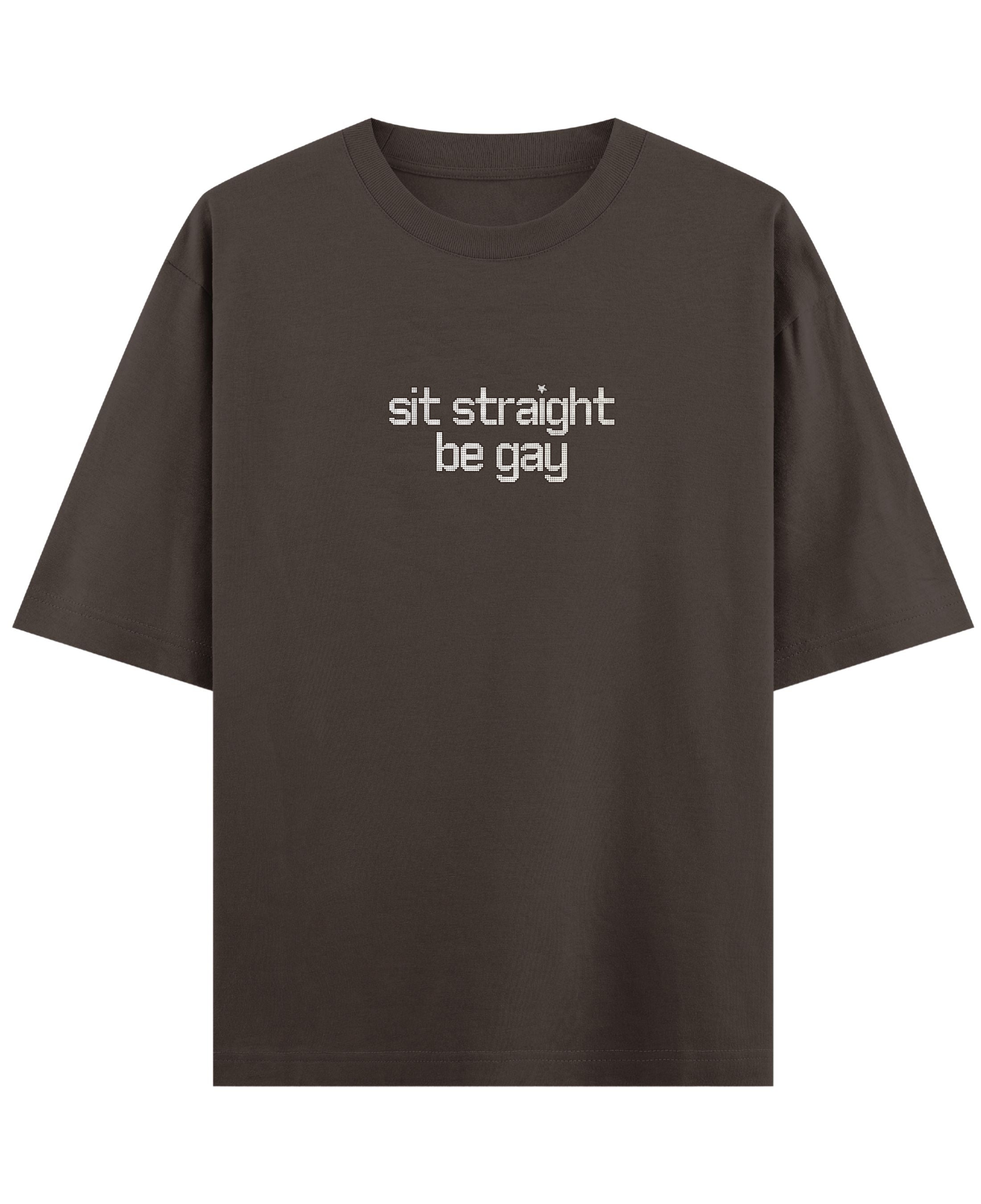 Coffee Oversized T-Shirt Front Design