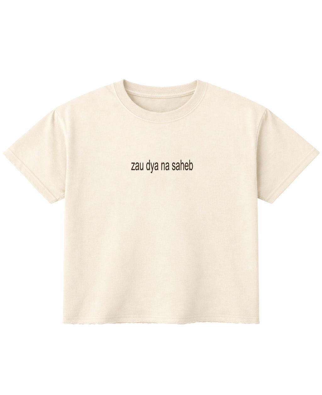 Off White Boxy Fit T-shirt Front Design