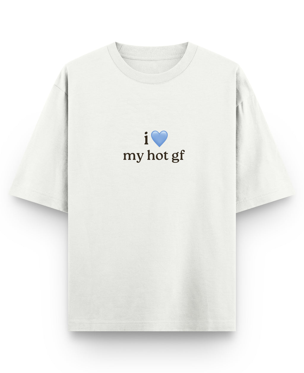 Off White Oversized T-shirt Front Design