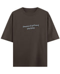 Coffee Oversized T-Shirt Front Design