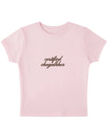 Baby Pink Baby Tee Front Design
