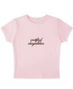 Baby Pink Baby Tee Front Design