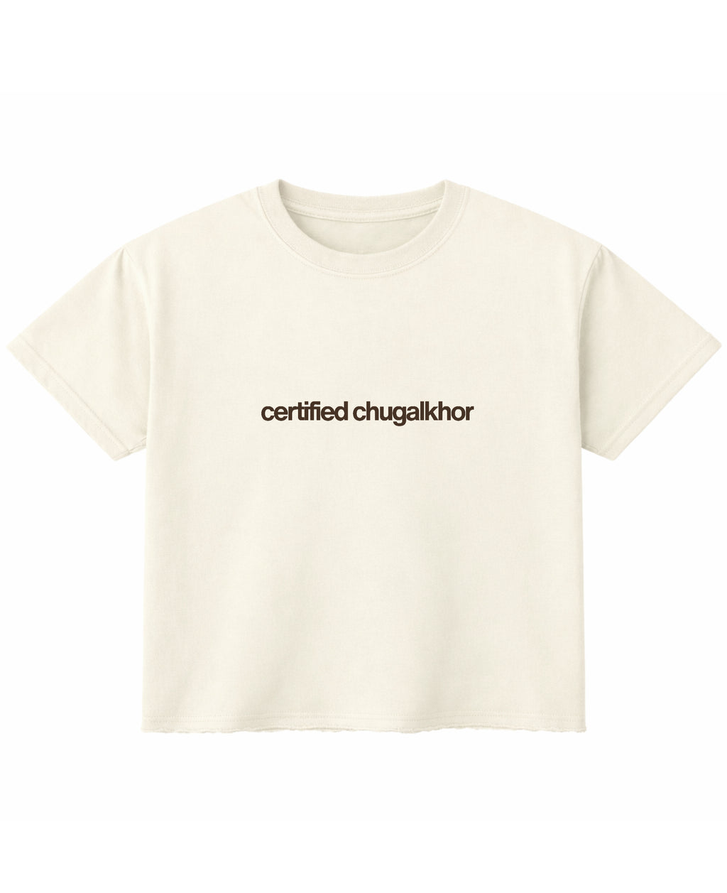 Off White Boxy Fit T-shirt Front Design