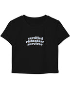 Black Baby Tee Front Design