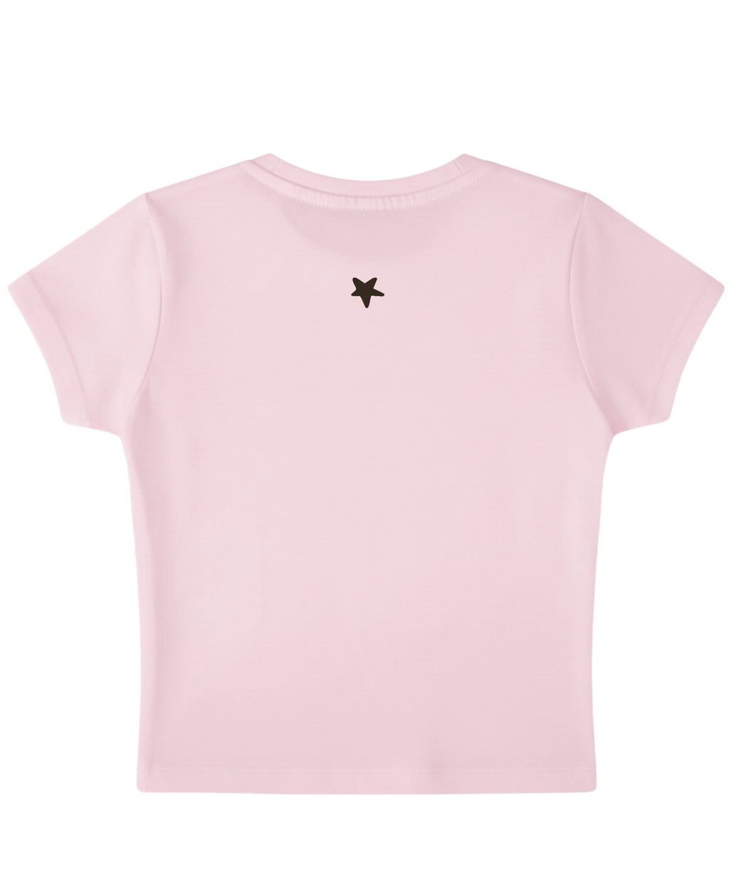 Baby Pink Baby Tee Back Design