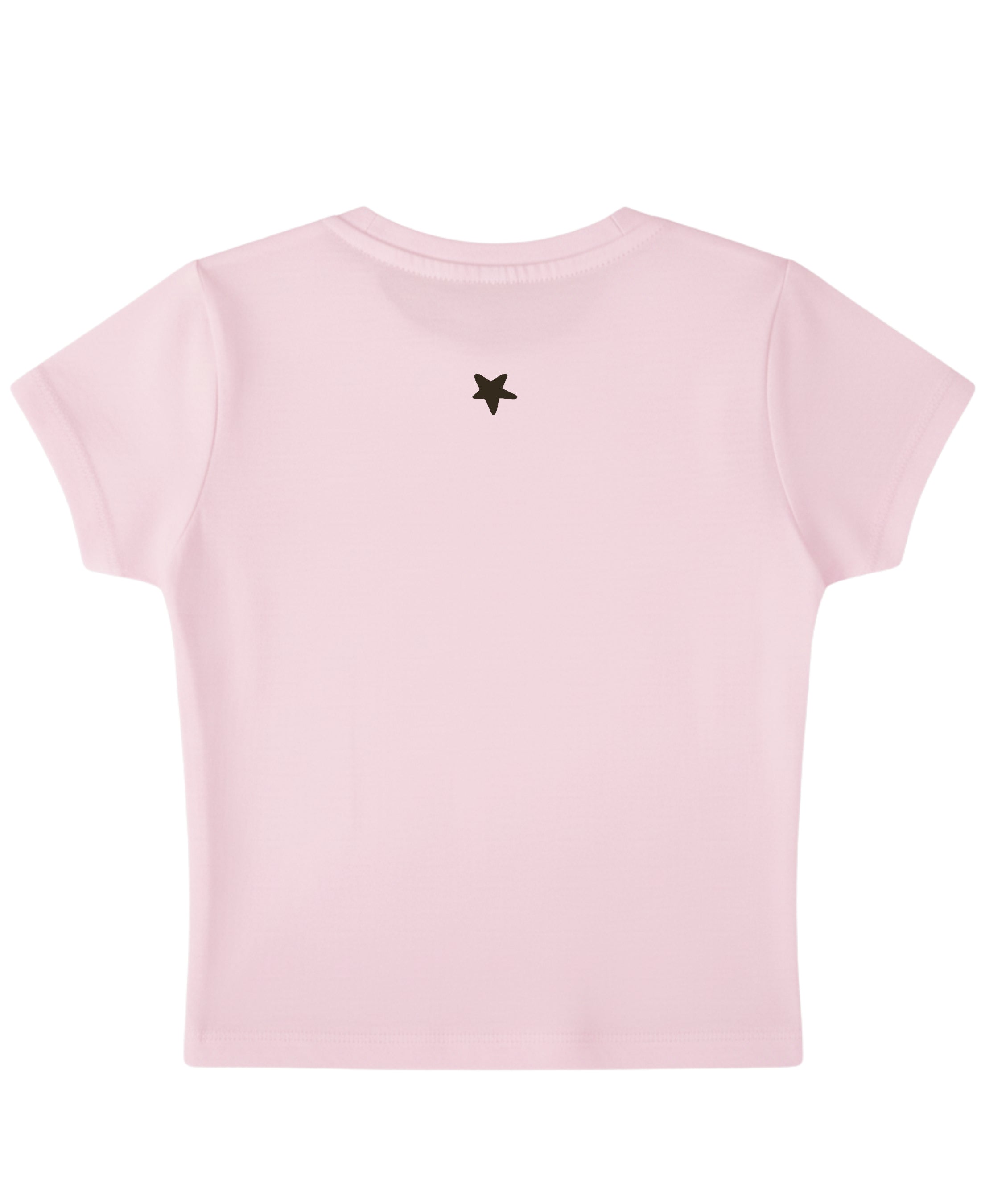 Baby Pink Baby Tee Back Design
