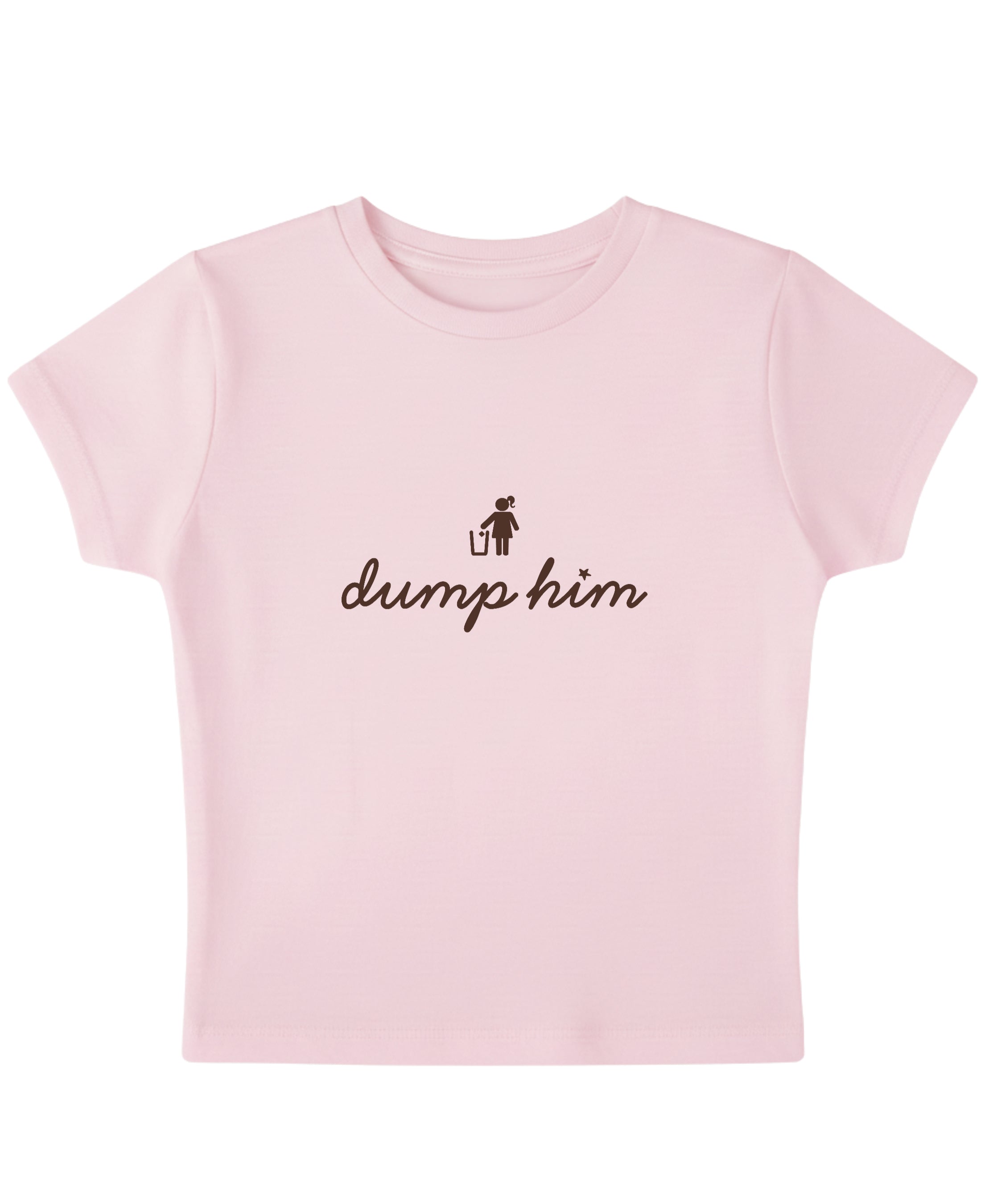 Baby Pink Baby Tee Front Design