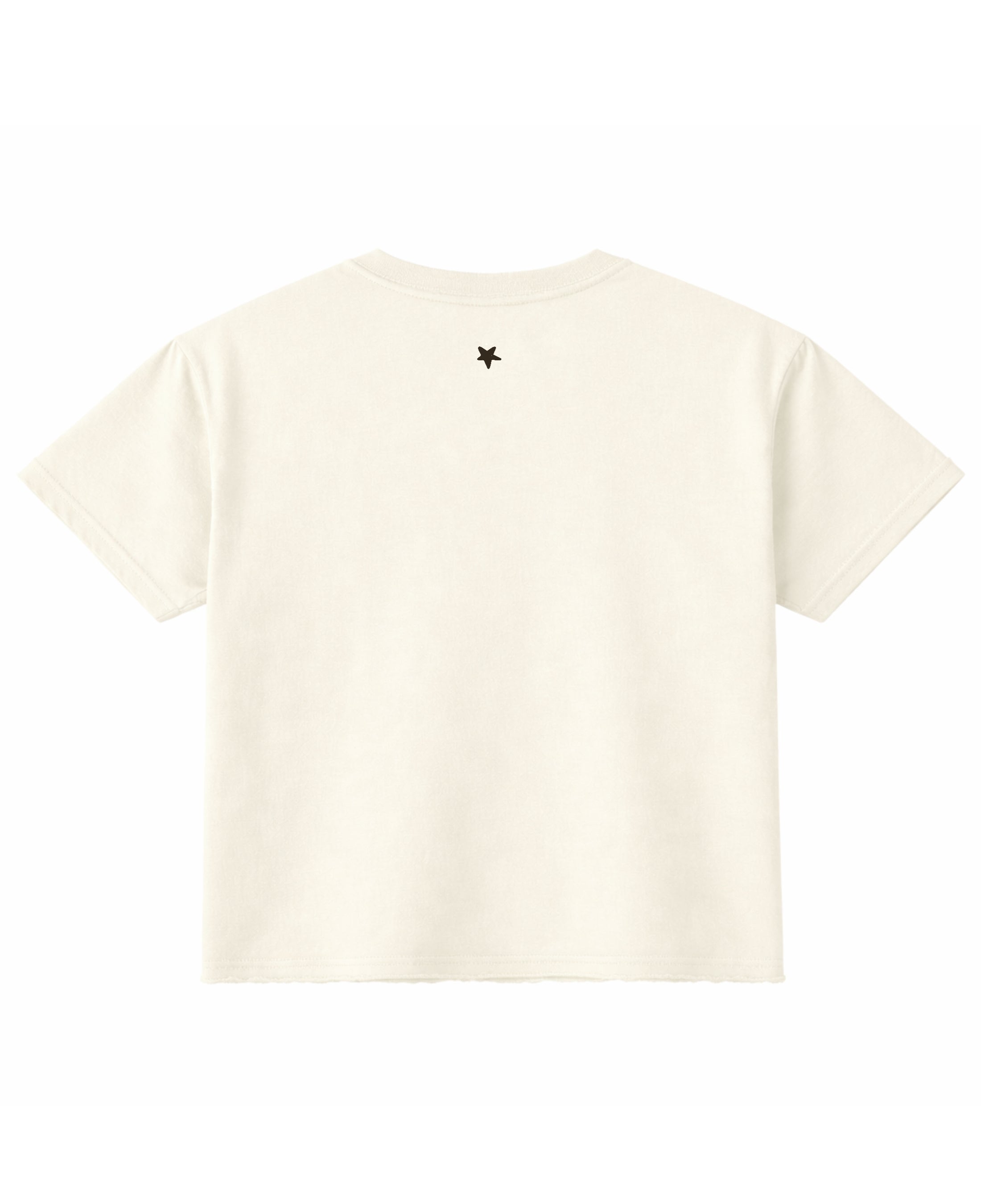 Off White Boxy Fit T-shirt Back Design