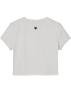 White Baby Tee Back Design