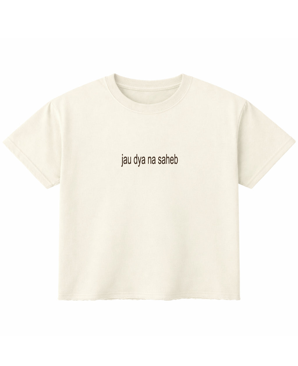Off White Boxy Fit T-shirt Front Design