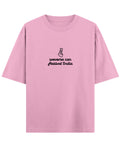 Baby Pink Oversized T-Shirt Front Design