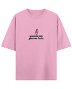 Baby Pink Oversized T-Shirt Front Design