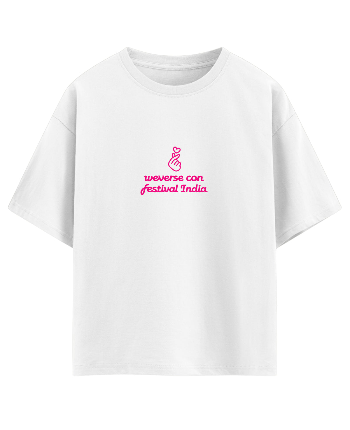 White Oversized T-shirt Front Design