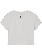 White Baby Tee Back Design