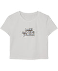 White Baby Tee Front Design