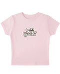 Baby Pink Baby Tee Front Design