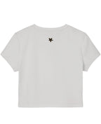 White Baby Tee Back Design