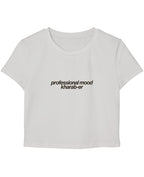 White Baby Tee Front Design