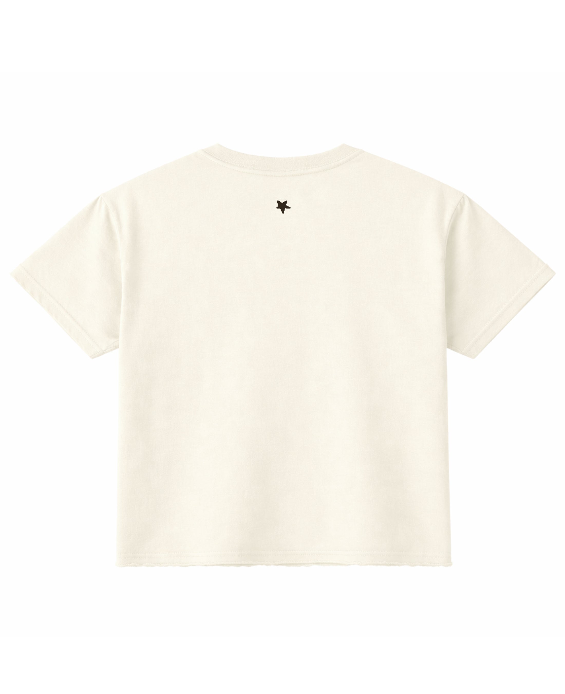 Off White Boxy Fit T-shirt Back Design