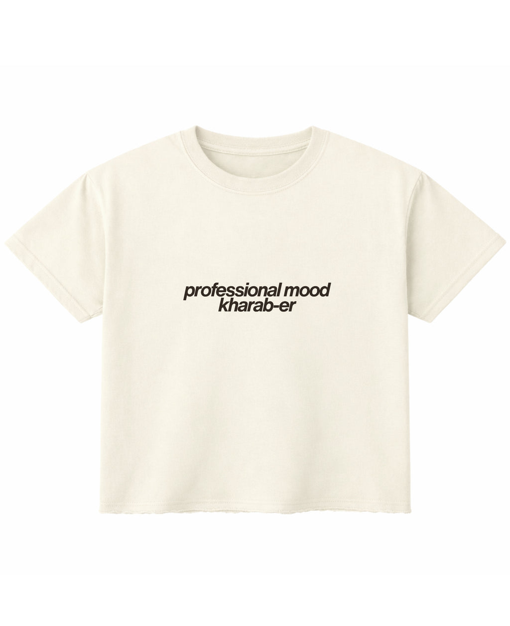 Off White Boxy Fit T-shirt Front Design