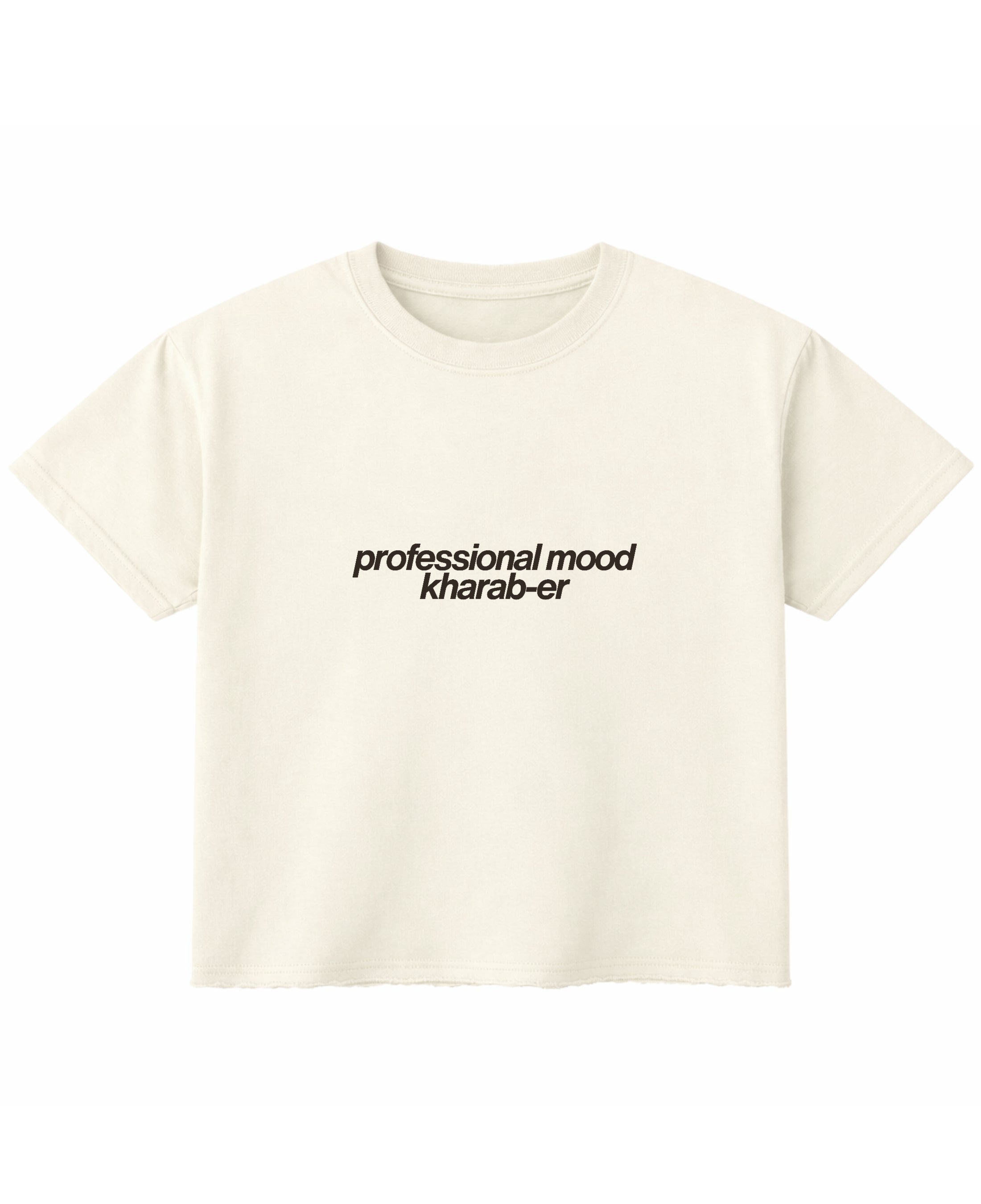Off White Boxy Fit T-shirt Front Design