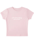 Baby Pink Baby Tee Front Design