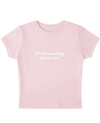Baby Pink Baby Tee Front Design