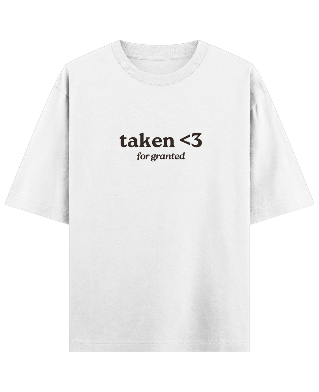 White Oversized T-shirt Front Design