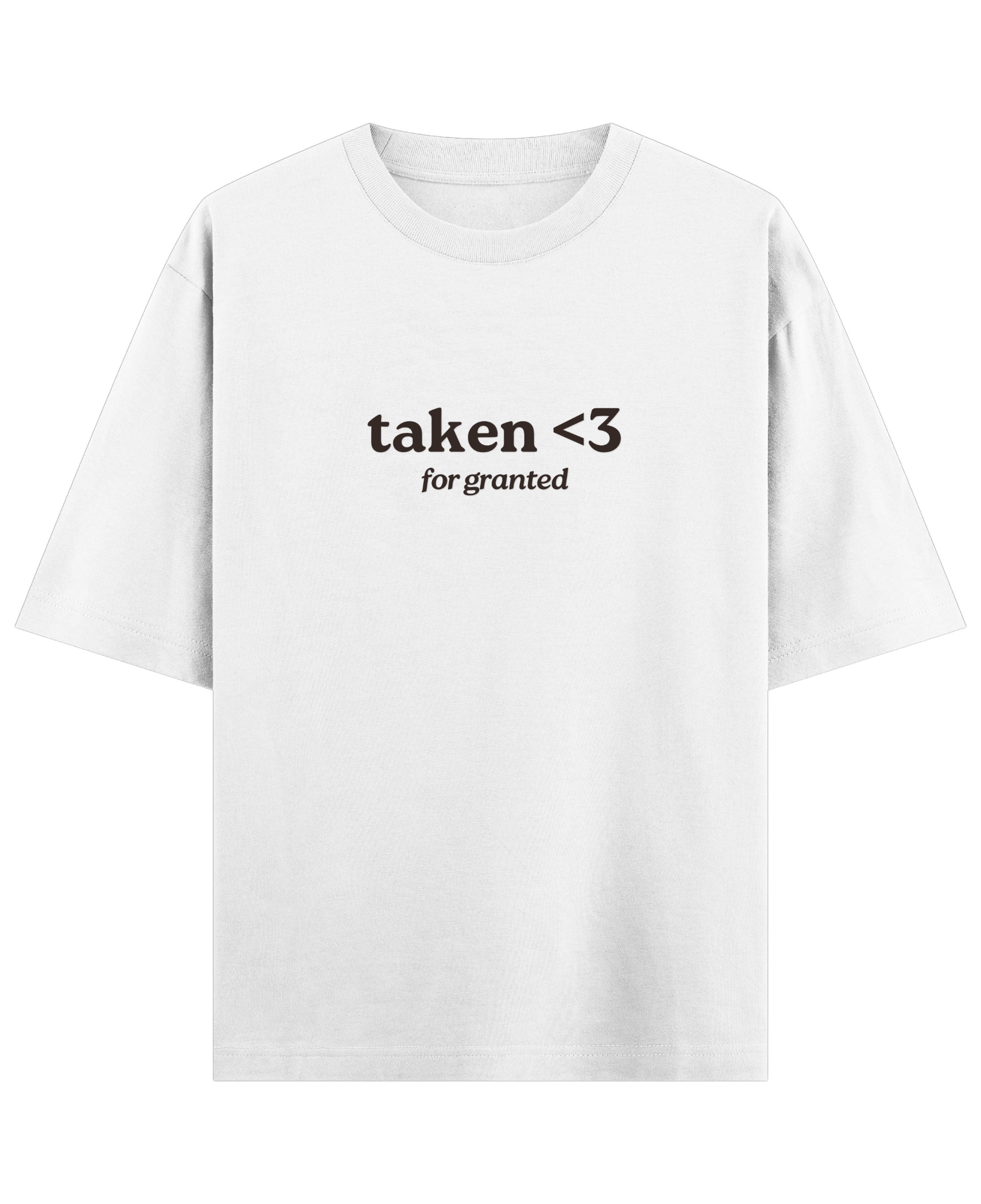 White Oversized T-shirt Front Design