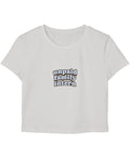 White Baby Tee Front Design