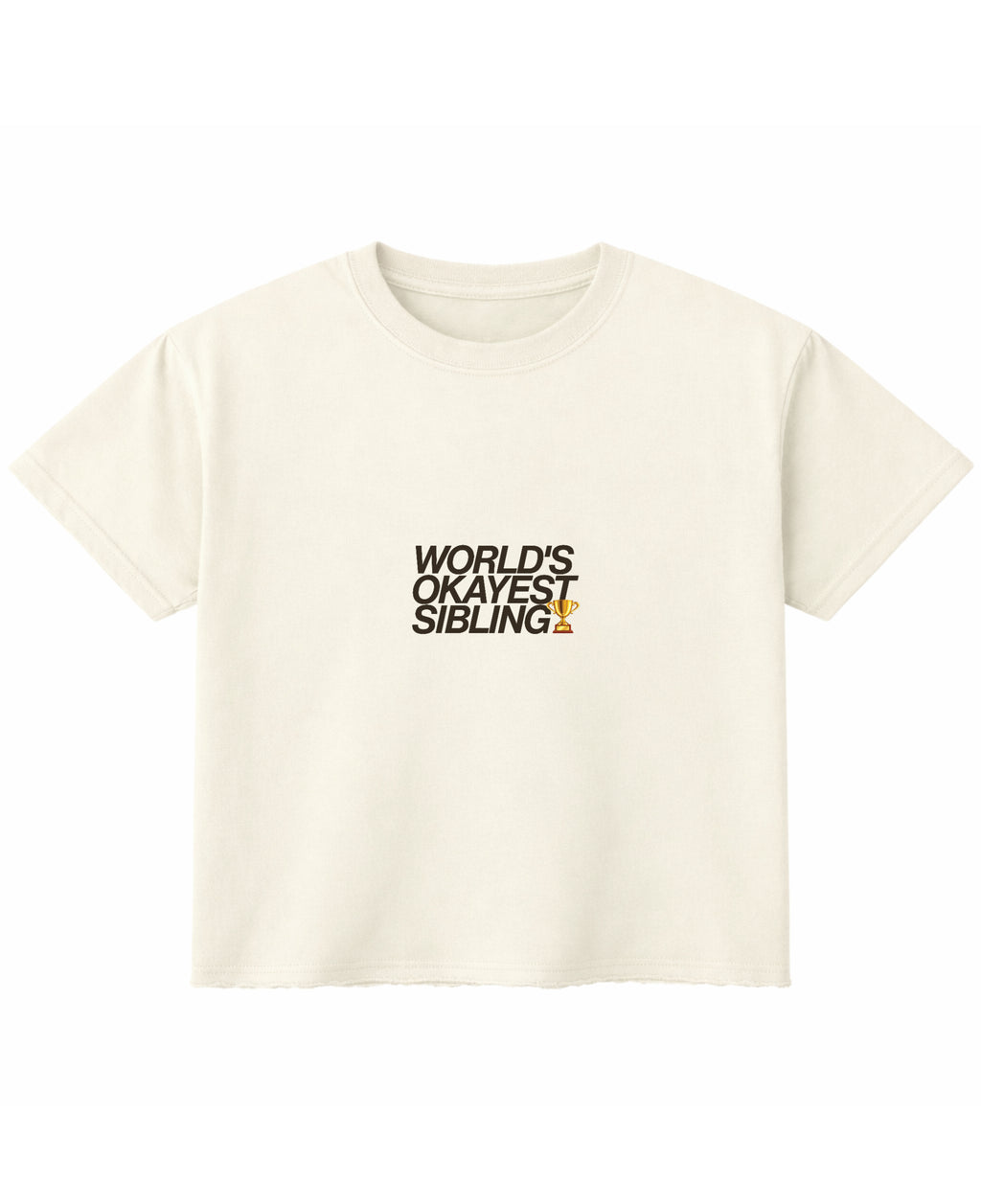 Off White Boxy Fit T-shirt Front Design